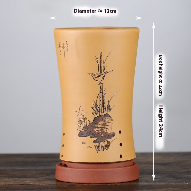 Best Chinese Purple Sand Planter Large Stone Floor Pot