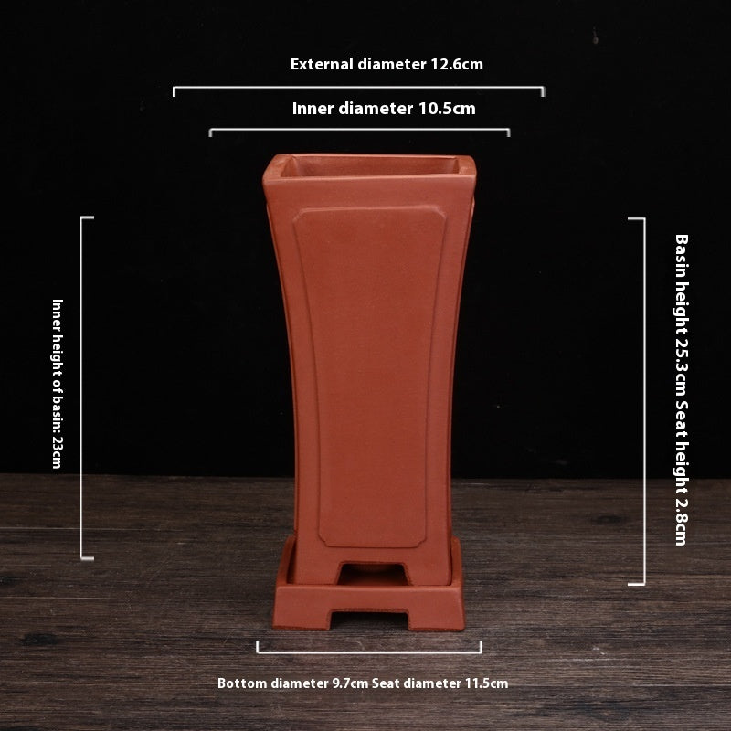 Handmade Purple Sand Planters From China Porous Stone Flower Vase