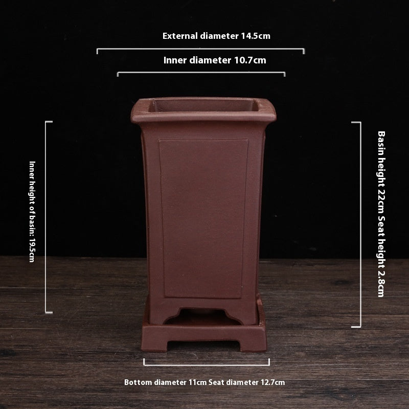 Handmade Purple Sand Planters From China Porous Stone Flower Vase