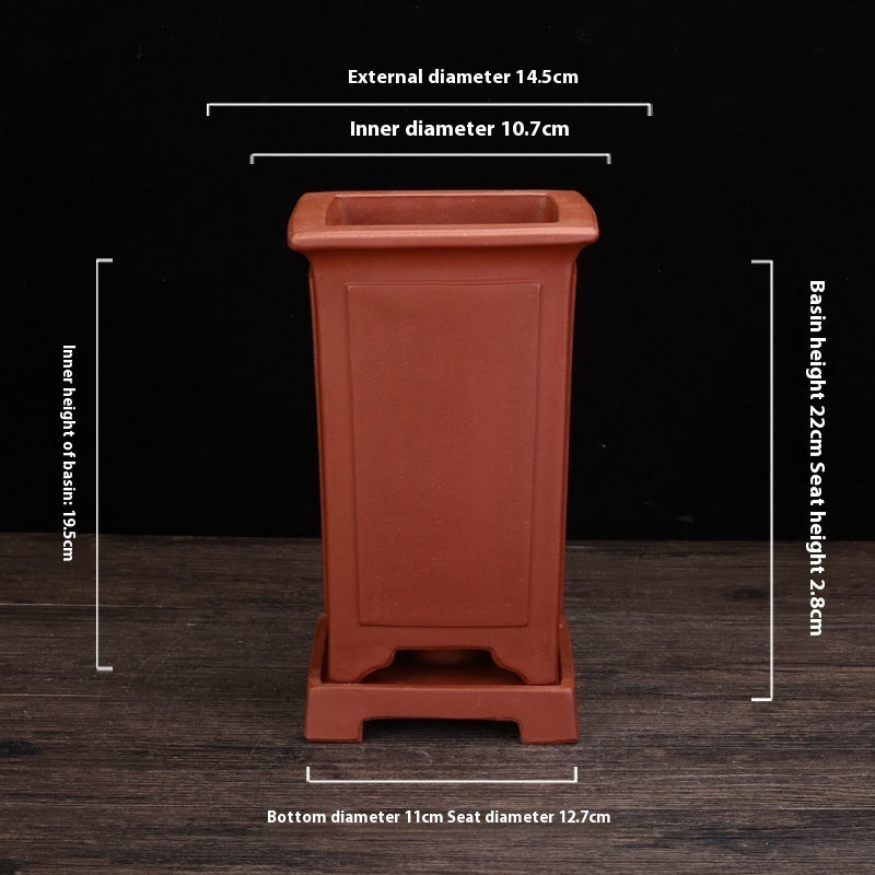 Handmade Purple Sand Planters From China Porous Stone Flower Vase
