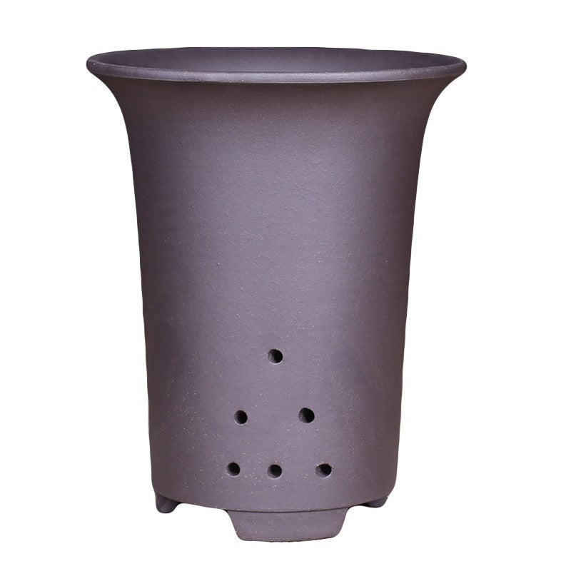Oversized Purple Sand Orchid Pots Stone Floor Planter Collection