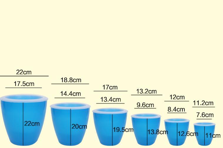 Self-Watering Resin Flowerpot  Colorful Plastic Planter with Sizes