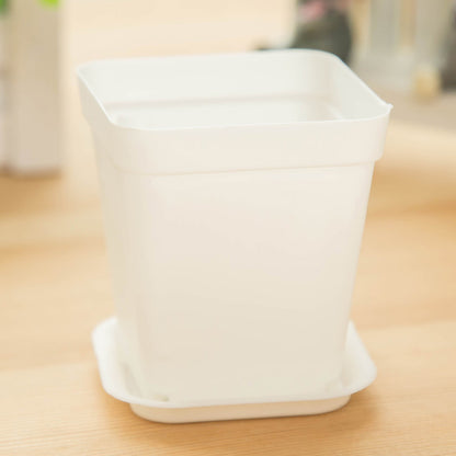 Compact Plastic Planter Pot Long Lasting Small Garden Container