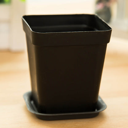 Compact Plastic Planter Pot Long Lasting Small Garden Container