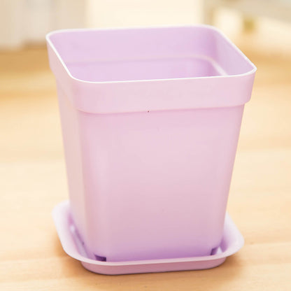Compact Plastic Planter Pot Long Lasting Small Garden Container