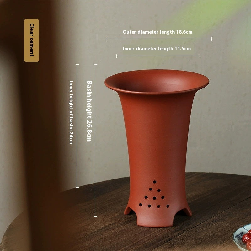 Retro Simple Ceramic Stone Planter Pot for Home & Office