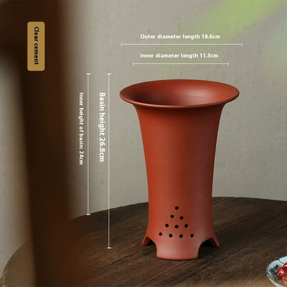 Retro Simple Ceramic Stone Planter Pot for Home & Office