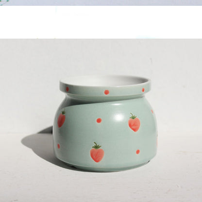Colorful Ceramic Mini Planter  Stylish Long Lasting Stone Flower Pot