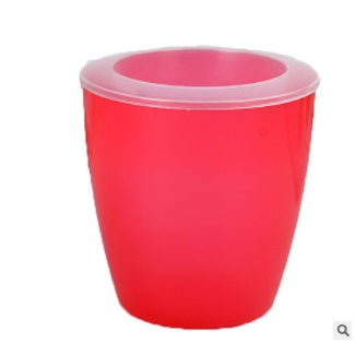 Self-Watering Resin Flowerpot  Colorful Plastic Planter with Sizes