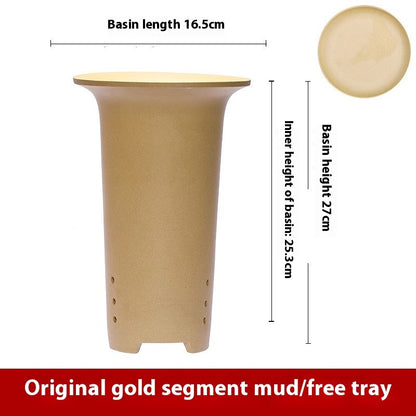 Retro Simple Ceramic Stone Planter Pot for Home & Office