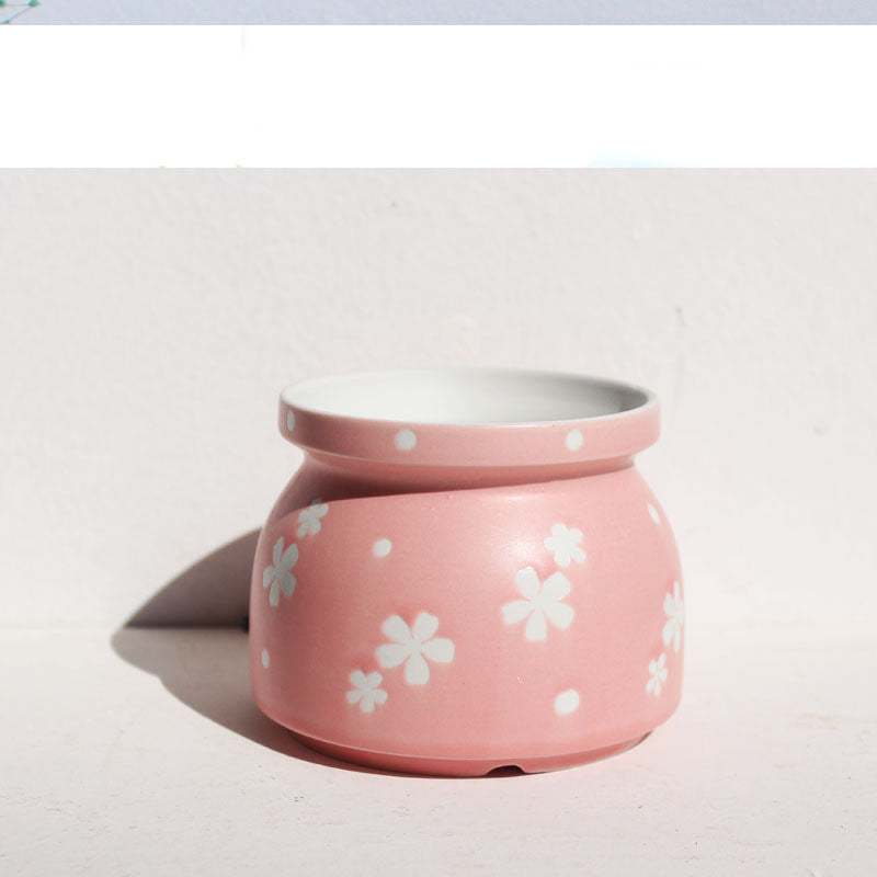 Colorful Ceramic Mini Planter  Stylish Long Lasting Stone Flower Pot
