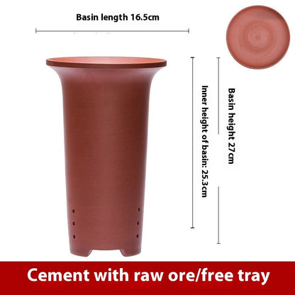 Retro Simple Ceramic Stone Planter Pot for Home & Office