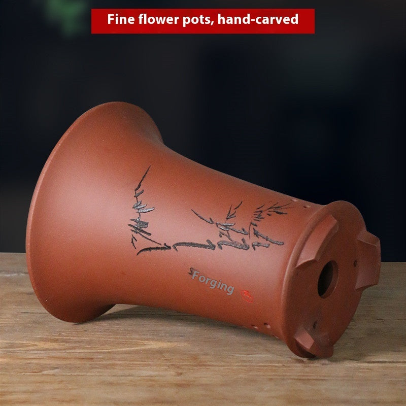 Retro Simple Ceramic Stone Planter Pot for Home & Office