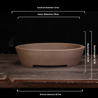 Handmade Chinese Style Ceramic Stone Flower Pot for Garden & Home